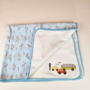 Baby Boy Gymboree Cars Bus Vehicle Blanket Beep Mr. Lovebug